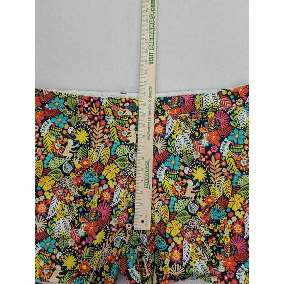 Crown & Ivy Women's Short Size 24W Floral Jungle Print Chino Casual - Picture 6 of 11